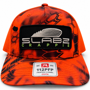 SLABZ Crappie Kryptek Inferno / Blaze Orange Trucker Hat