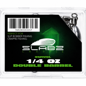 SLABZ Crappie 1/4 oz Double Barrel Swivel Weight (10-Pack)