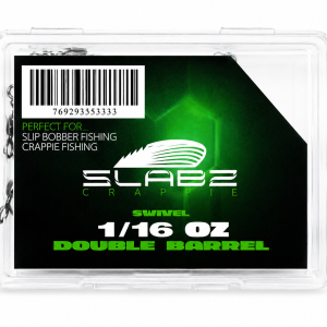 SLABZ Crappie 1/8 oz Double Barrel Swivel Weight – 10 Pack