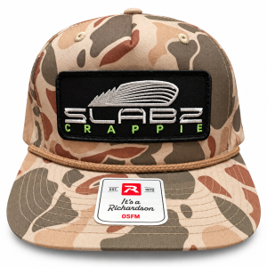 SLABZ Crappie Richardson OSFM Tan Camo Hat