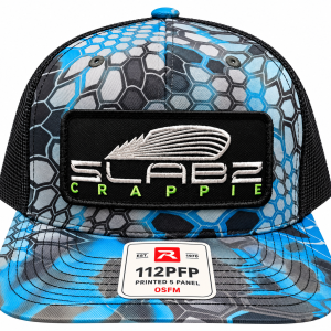SLABZ Crappie Richardson 112PFP Kryptek Neptune / Black Trucker Hat